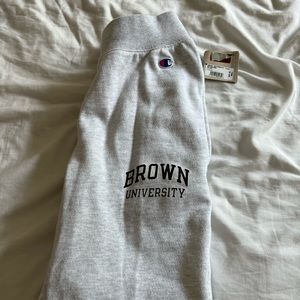 Brand-new, never-work Brown University sweatpants size S, not gender-specific.